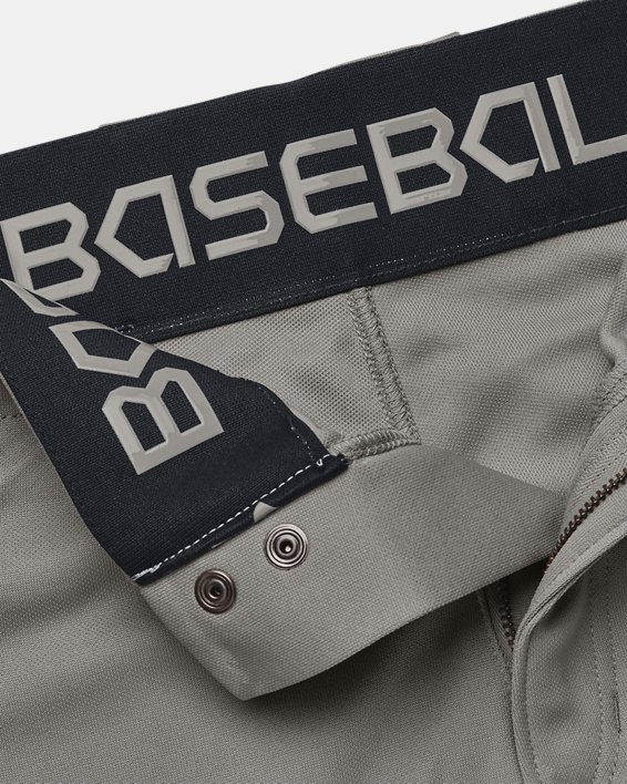 Men's UA Vanish Piped Knicker Baseball Pants, Gray, pdpMainDesktop image number 4